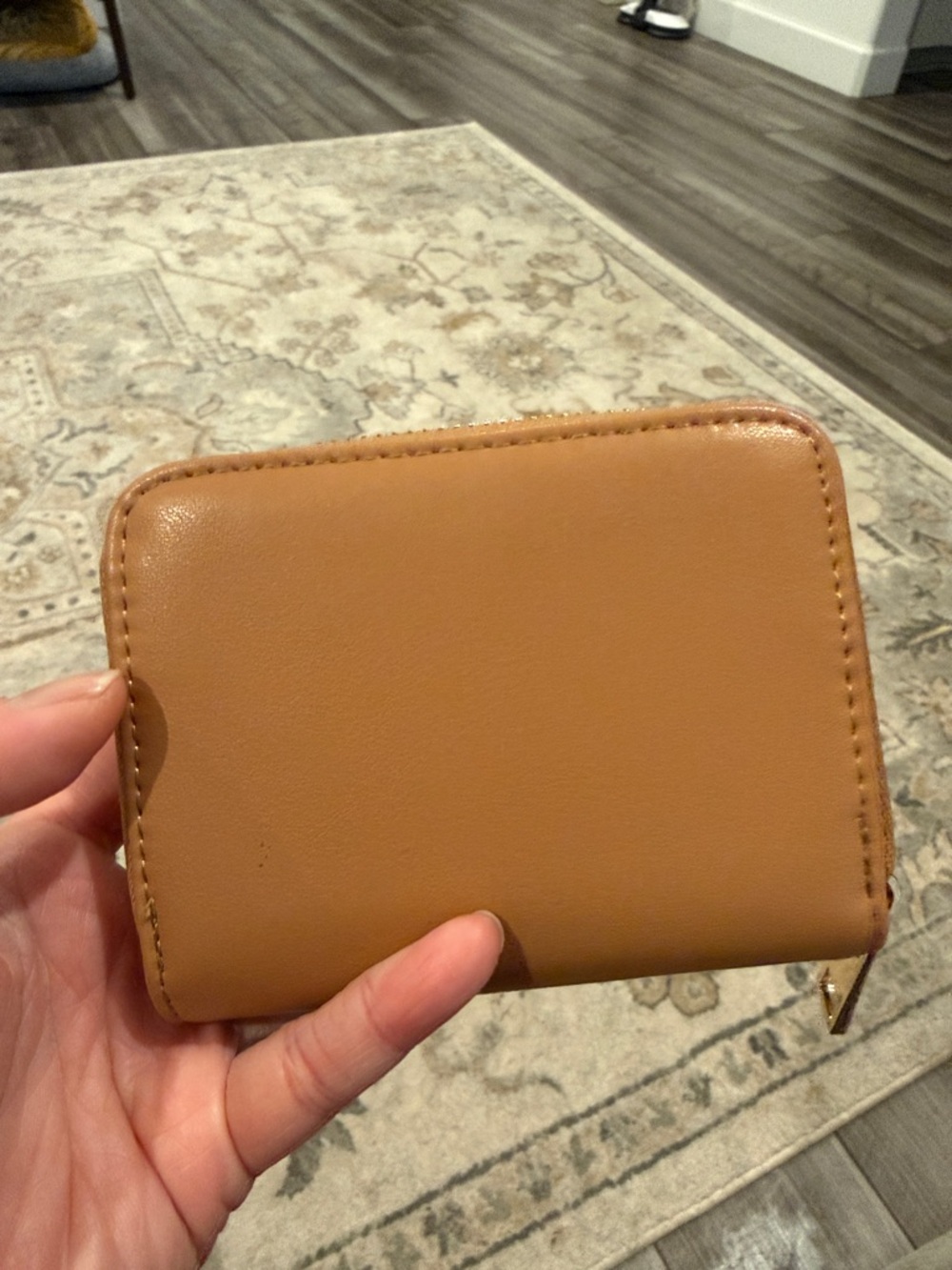A NEW DAY SMALL WALLET, Compact Tan Zip Wallet. From Target BARELY used